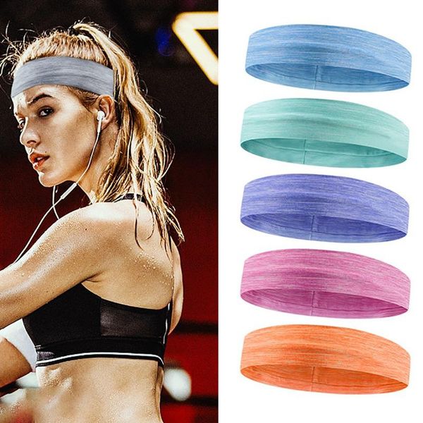 

fitness headband breathable sweat absorbent sweatband hair band head wrap sportswear tool for lovers lq4857, Yellow;black