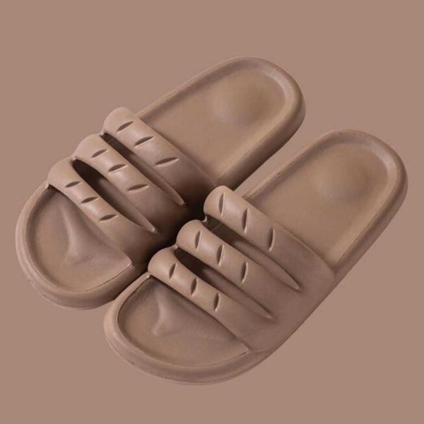 

home slippers summer indoor floor non-slip couple family women and men bathroom bath sandal qq225 210625, Black