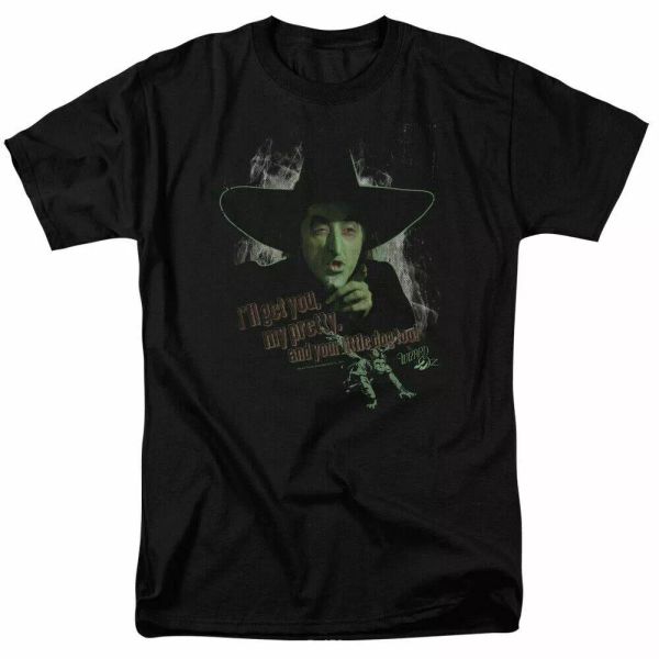 

the wizard of oz and your little dog too t shirt licensed movie classic black, White;black