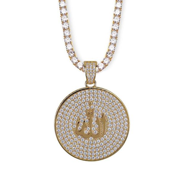 

pendant necklaces hip hop jewish symbol necklace gold rose silver color micro pave cz stone for women men charm punk jewelry gift