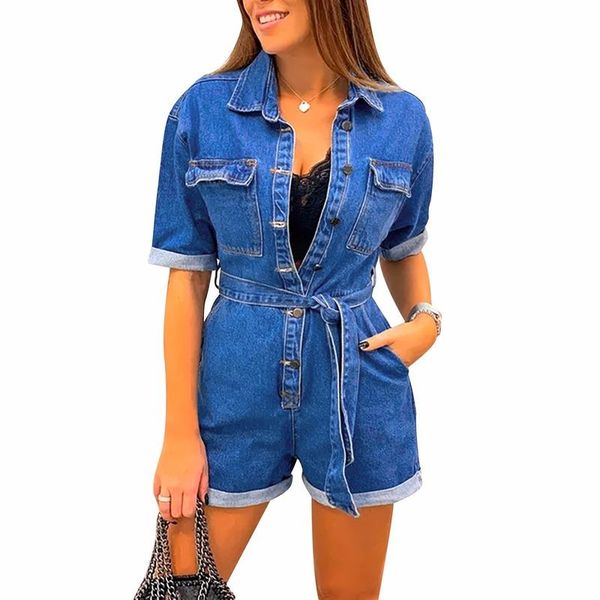 

women's jumpsuits & rompers bodysuit women macacao feminino overalls one piece plus size belt fashion denim jumpsuit straight england s, Black;white
