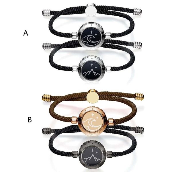 Charm-Armbänder Das helle Licht repräsentiert Liebe Intelligente blinkende Armbänder Fernverbindung Bluetooth wiederaufladbar kompatibel