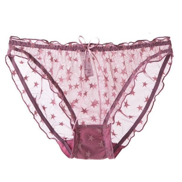 

women's panties women perspective mesh cute star pattern low rise briefs underwear kawaii ribbon bow ruffles girls ladies lingerie da8a, Black;pink