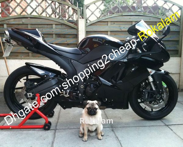 

fairings for kawasaki ninja zx-6r 07 08 zx 6r zx636 2007 2008 zx 636 zx6r sport moto black abs fairing (injection molding)