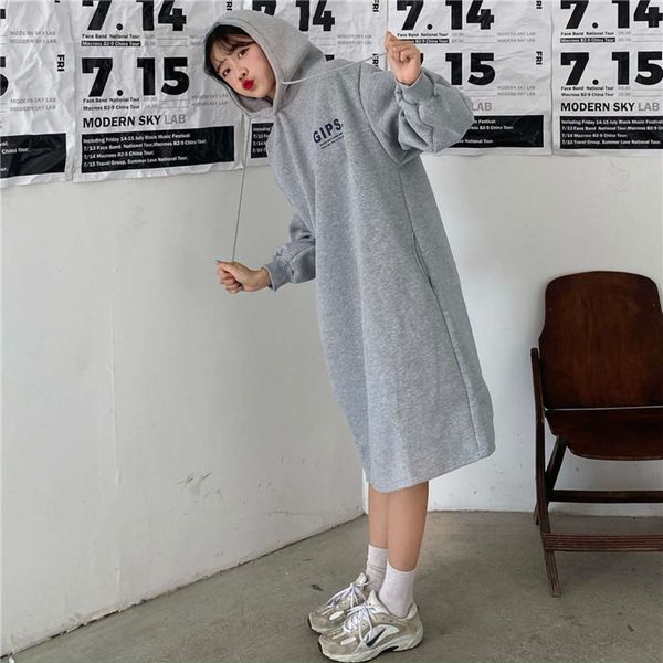 

women's hoodies & sweatshirts hoodie medium length plush dress for women 0d87, Black