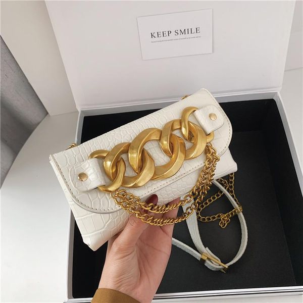 

evening bags fashion chain shoulder for women 2021 pu leather solid color flap handbag female small square crossbody messenger
