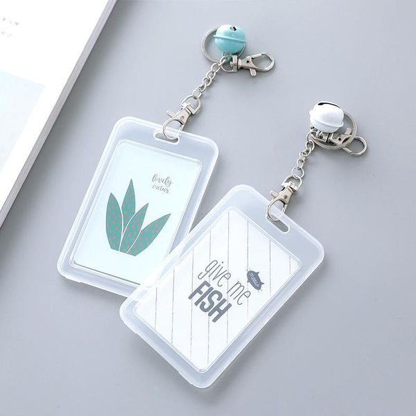 

card holders cartoon cute women men business bank id badge child bus cover case, Brown;gray