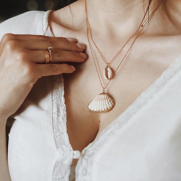 

factory wholesale new bohemian shell necklace for women party gift