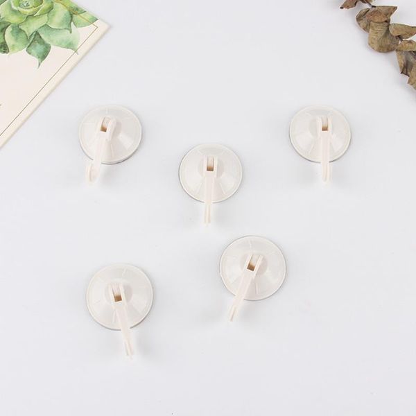 

hooks & rails 5pcs suction cup removable vacuum holder for restroom bathroom and kitchen towel hanger storage