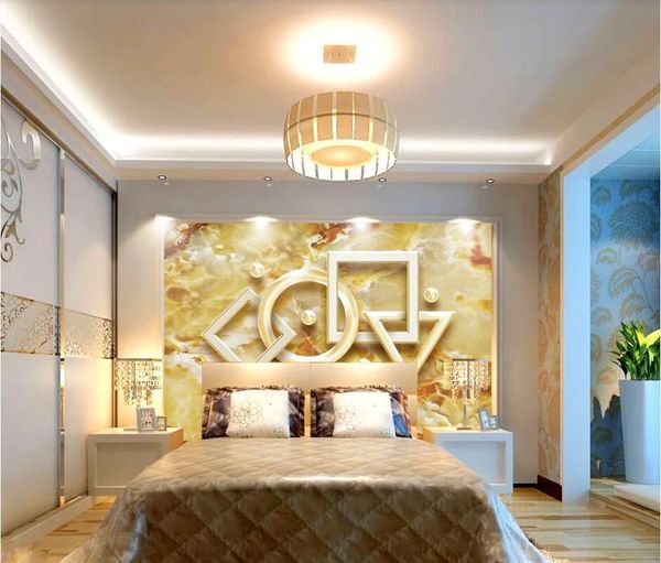 

wallpapers ainyoousem golden flow pattern geometric solid background wall papier peint papel de parede wallpaper 3d stickers