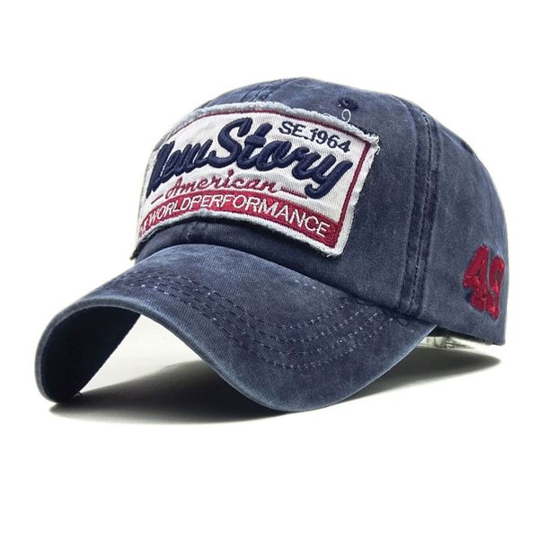 

men's and women's duck tongue hat new star washing old stickers summer hat bucket baseball, Blue;gray