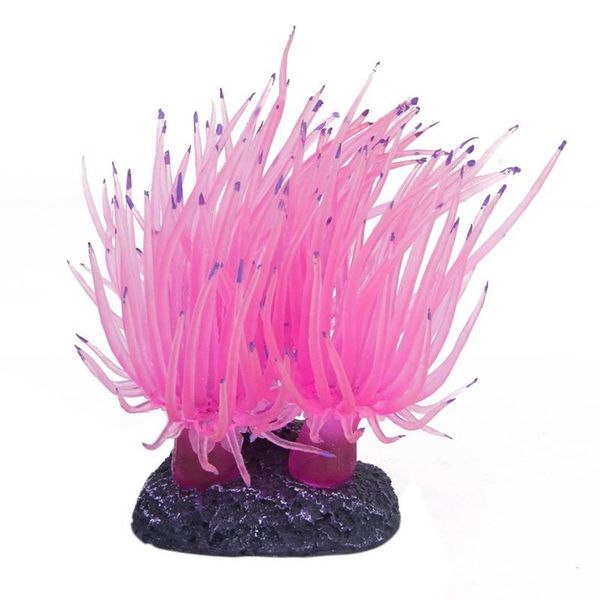 

decorations artificial coral for fish tank aquarium decoration (pink)