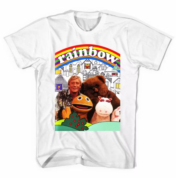 

Rainbow TV Show T-Shirt Unisex All Sizes, White;black