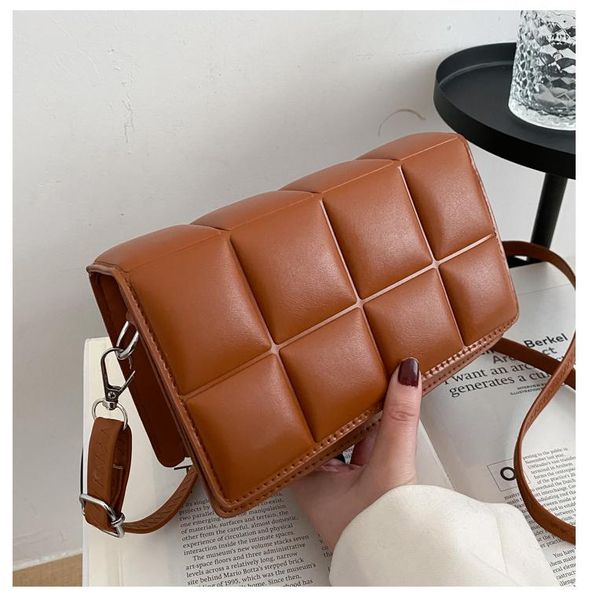 

women's literary bag single- crossbody bags for women 2021 female design shoulder fashion trend small square evening