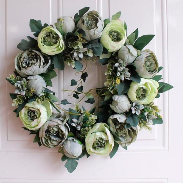 

decorative flowers & wreaths artificial flower leaves wreath ing garland window door for home decoration
