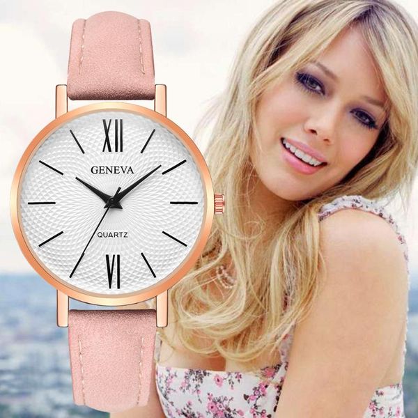 

wristwatches women luxury watches leather casual analog quartz wrist watch round business relogio feminino /e, Slivery;brown