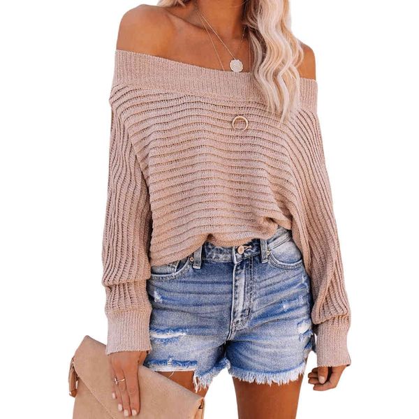 

women's sweaters 111907 off shoulder knitwear sweater batwing sleeve oversize jumper autumn winter bohemian pullover sale wnsm, White;black