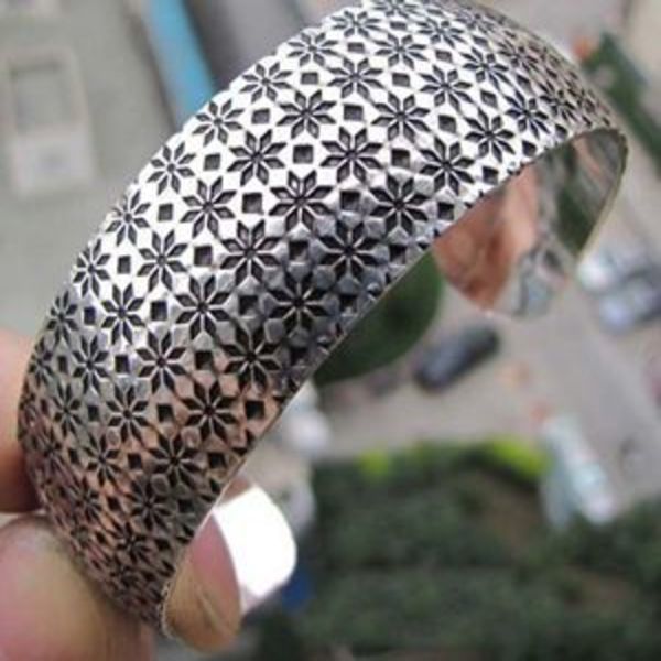 

new cute beautiful stars design bracelet tibetan cuff bangles women for fashion jewelry q0719, Black