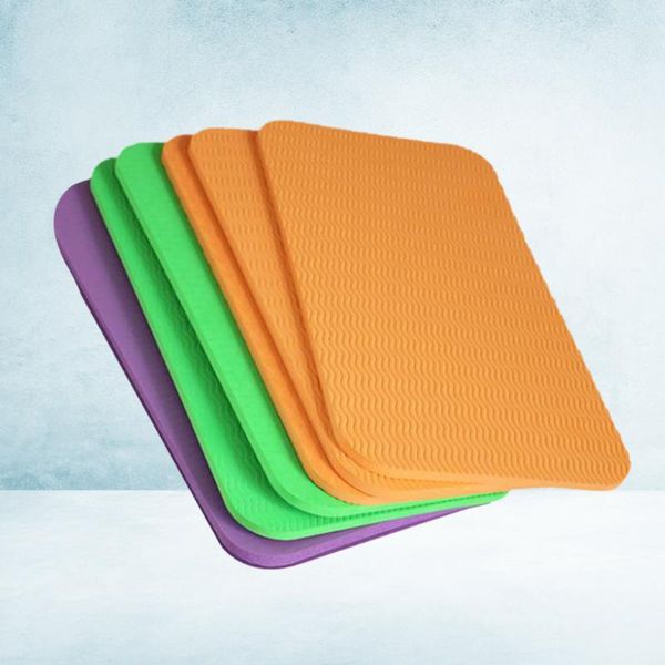 

yoga mats 10pcs tpe knee pad fitness elbow cushion seat floor mat for sitting kneeling sport (random color)
