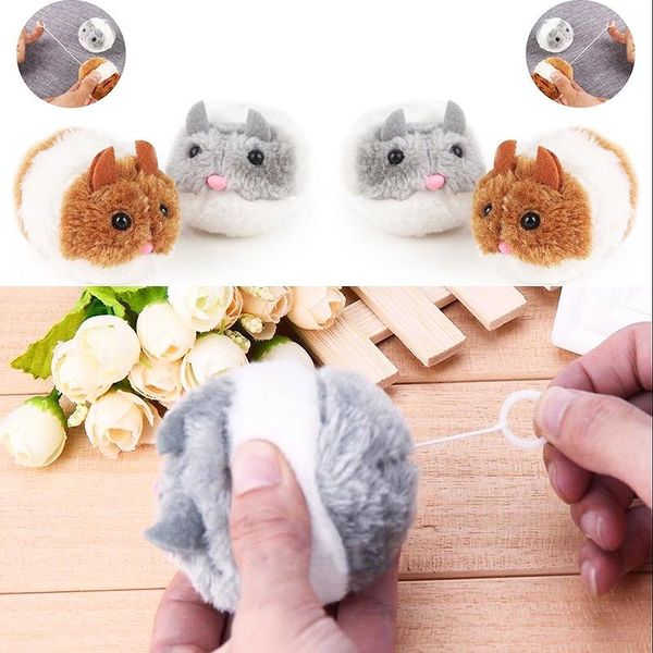 

cat toys 1pc cute plush fur toy shake movement mouse pet kitten funny rat safety little interactive gift