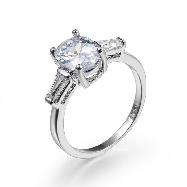 

wedding ring jewelry fashion women's eight star zircon hand, Slivery;golden
