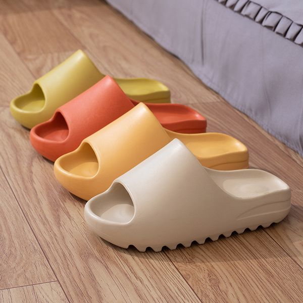 

75% off outlet online summer fashion trendy slippers for woman man home slides soft bottom indoor beach love couple shoes family style, Black