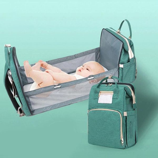 

diaper bags portable backpack folding baby bed large backapack mommy shoulder us