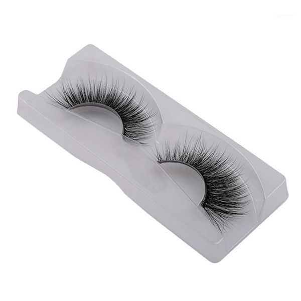 

1pair 3d mink lashes natural long false eyelashes makeup fake eye glue hand made lash maquiagem1