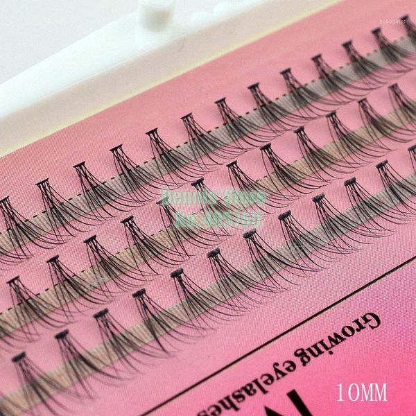 

wholesale 8-10-12mm 60 knot 10 hair korea mink soft black individual eye lash cluster false eyelashes extension diy makeup set1