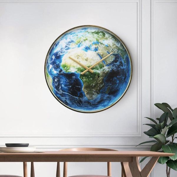 

wall clocks creative modern planet clock living room simple atmosphere decorative