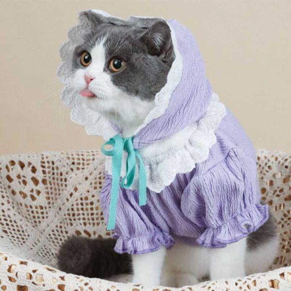 

cat costumes pet dog lovely summer skirt with hat
