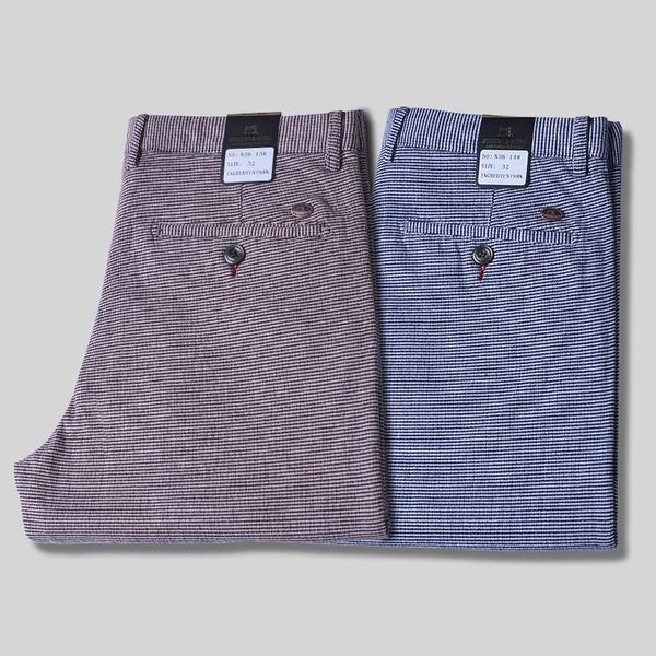 

men's pants business casual men plaid koreas style slim fashion formal suit trousers for male streight spring autumn 2022 clothing, Black