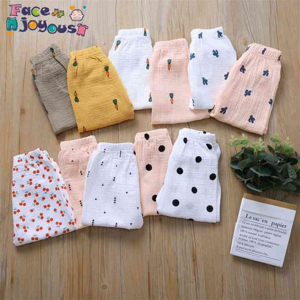 

new spring summer kids leggings boys girls thin anti mosquito pants candy color cotton bloom pants trousers baby pajama clothing 210413, Blue