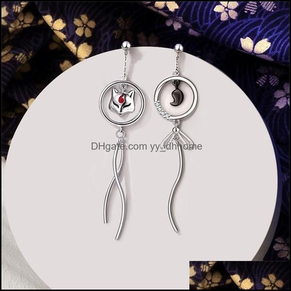 

stud earrings jewelry thaya real s925 sterling sier earring cute dangle japanese style for women fashion fine 220121 drop delivery 2021 vzjt, Golden;silver
