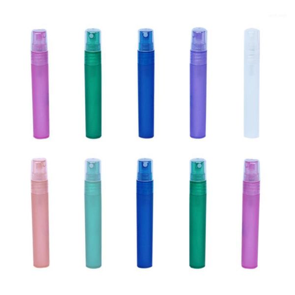 

10pcs 10ml mini empty plastic perfume travel refillable storage bottles & jars