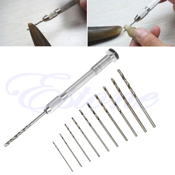 

practical 0.7-3 mm hand twist boor sliding drilling metal spiral tool with boor