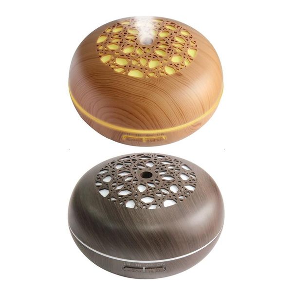

remote control essential oil diffuser wood grain cool mist humidifier with 7 color led lights for home humidifiers