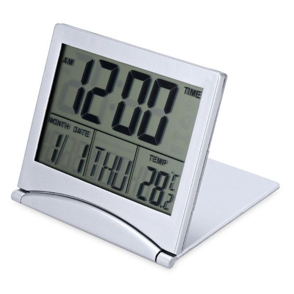 

wall clocks multifunctional large digital lcd folding travel alarm clock