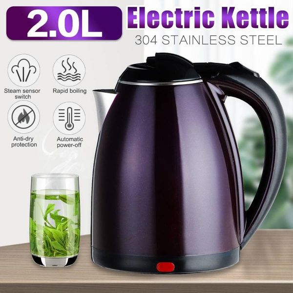 

warmtoo 2l double-layer stainless steel 220v 1500w power 360 degree rotational base overheating off electric water kettles
