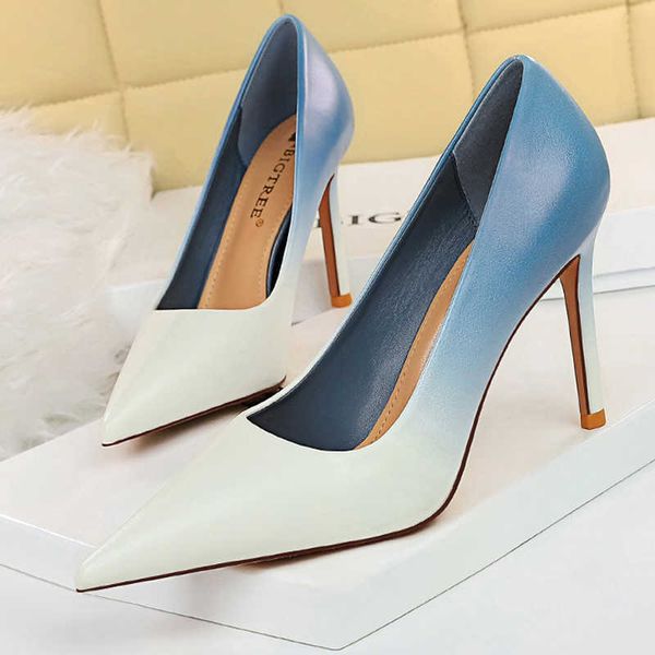 

classic luxury designer shoes pointed toe woman pumps pu leather women heels large size new high stiletto fashion office 2022 paris wholesal, Black