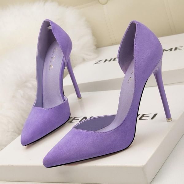 

dress shoes 2021 est women 9.5cm high heels blue pumps female escarpins luxury tacons lady scarpins burgundy green, Black