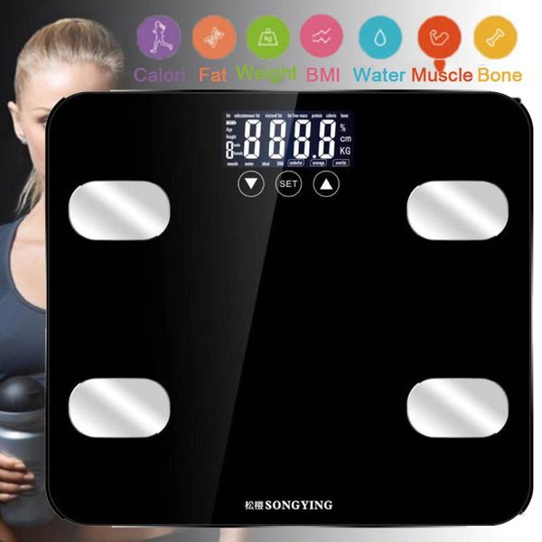 

smart scales household scale, 0.2-150kg digital intelligent scale with lcd, bathroom lcd