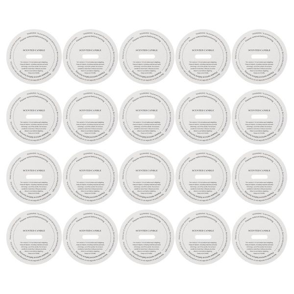 

storage bottles & jars 20pcs candle sticker sulfuric acid paper label