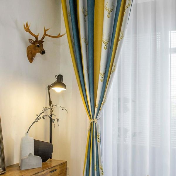 

curtain & drapes curtains retro light filtering polyester living room decor window treatments for home