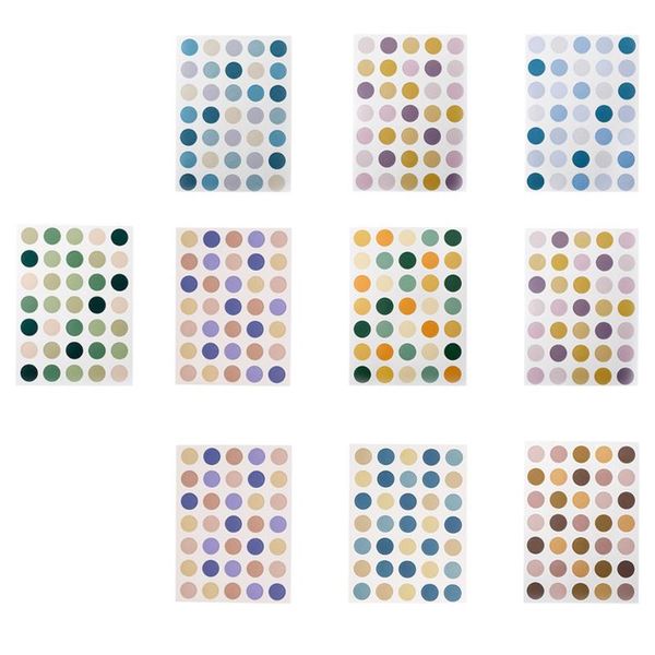 

gift wrap 20 sheets colorful circles stickers coding labels code sticker for diy