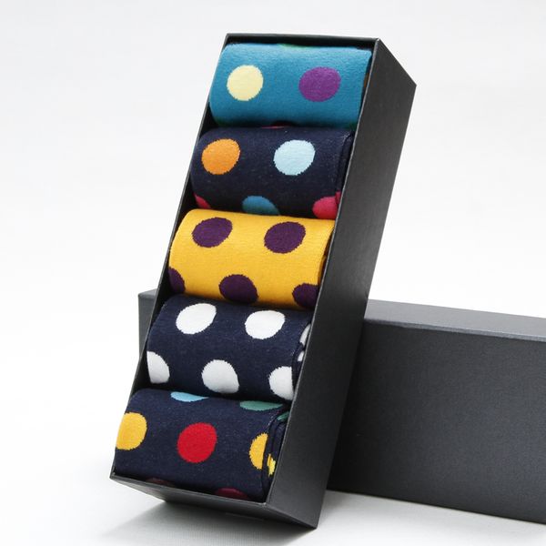 

fashion mens casual happy sos mens business dress sos cotton breathable deodorant polka dot male sos, Black