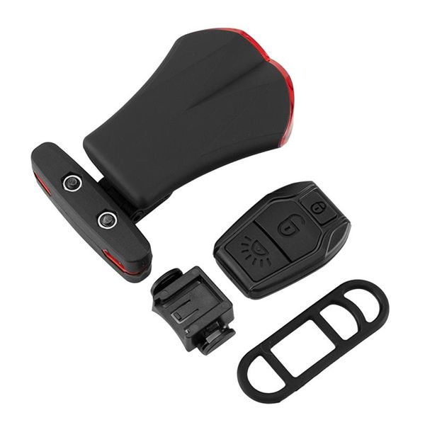 

bike lights intelligent tail light wireless bicycle alarm taillights waterproof led with remote control and bell for
