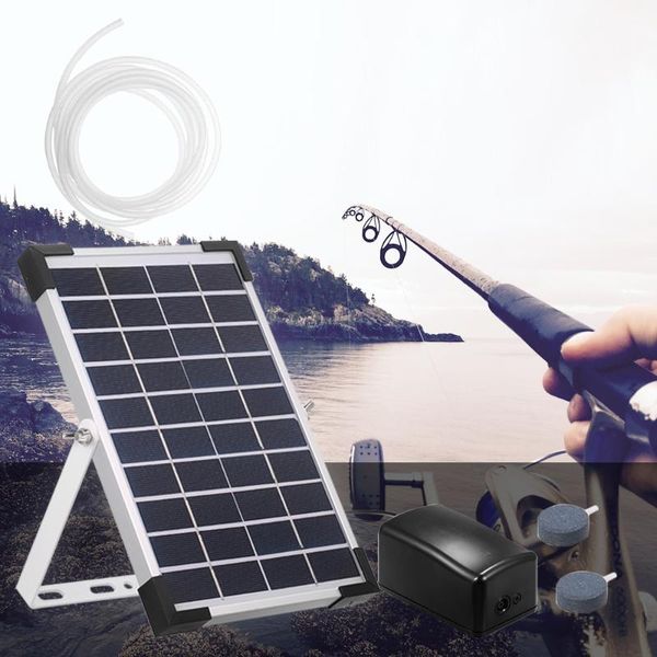 

solar oxygen pump fish tank oxygenator aquarium aerator air fishing with pipe bubble stone garden decorations
