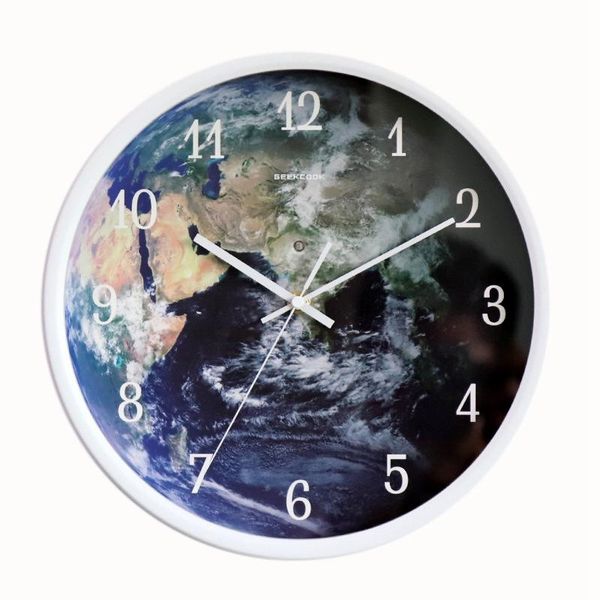

wall clocks geekcook luminous clock modern design voice control silent night lights led glowing living room decor