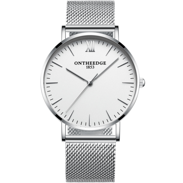 

wristwatches luxury mens watches waterproof calendar watch stainless steel quartz casual wristwatch mesh strap sport 2021, Slivery;brown